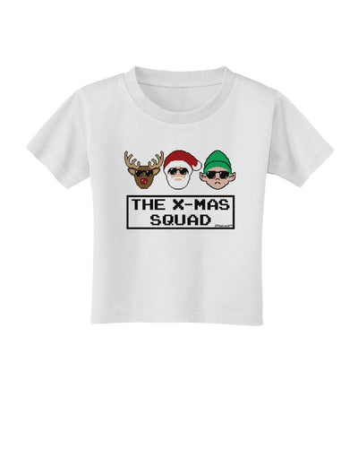 The X-mas Squad Text Toddler T-Shirt-Toddler T-Shirt-TooLoud-White-2T-Davson Sales