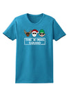 The X-mas Squad Text Womens Dark T-Shirt-TooLoud-Turquoise-X-Small-Davson Sales