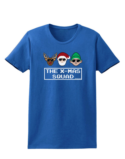 The X-mas Squad Text Womens Dark T-Shirt-TooLoud-Royal-Blue-X-Small-Davson Sales