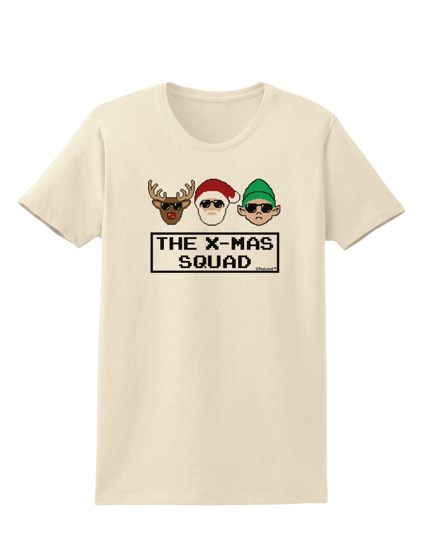 The X-mas Squad Text Womens T-Shirt-Womens T-Shirt-TooLoud-Natural-X-Small-Davson Sales