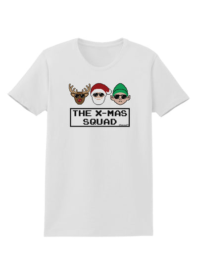 The X-mas Squad Text Womens T-Shirt-Womens T-Shirt-TooLoud-White-X-Small-Davson Sales