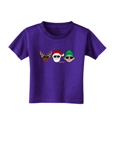 The X-mas Squad Toddler T-Shirt Dark-Toddler T-Shirt-TooLoud-Purple-2T-Davson Sales