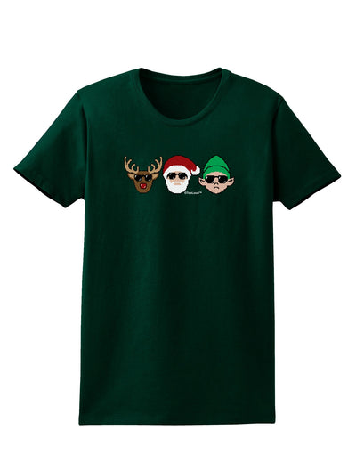 The X-mas Squad Womens Dark T-Shirt-TooLoud-Forest-Green-Small-Davson Sales