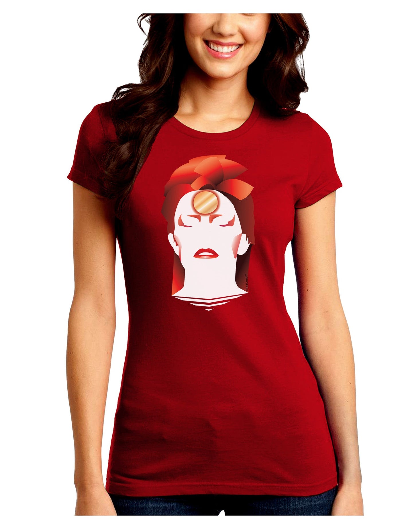 The Zig Juniors Petite Crew Dark T-Shirt-T-Shirts Juniors Tops-TooLoud-Red-Juniors Fitted Small-Davson Sales