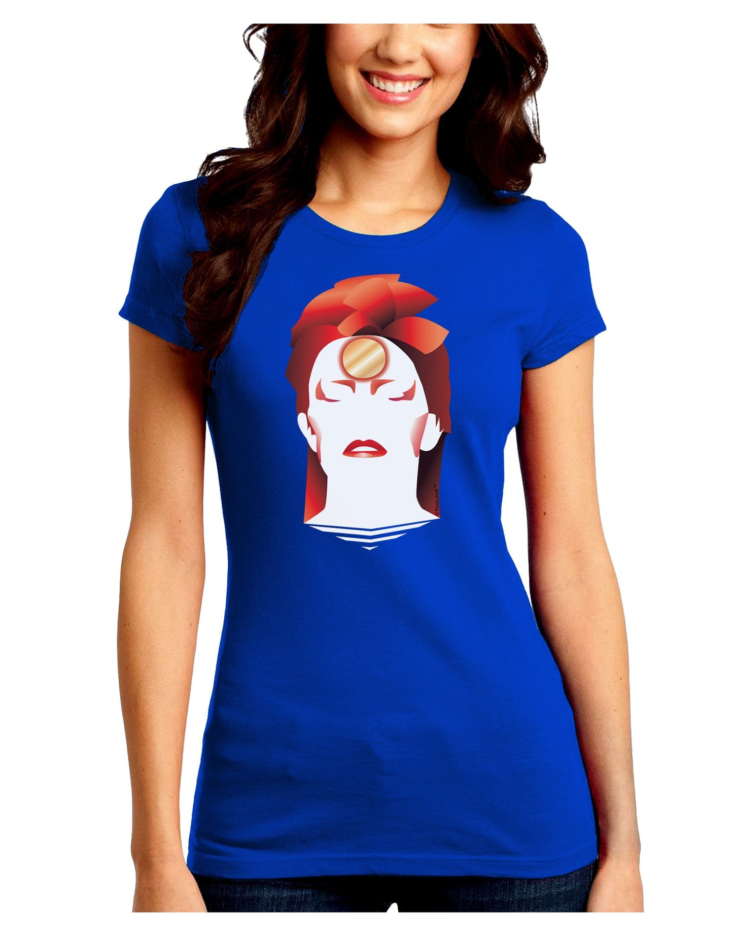 The Zig Juniors Petite Crew Dark T-Shirt-T-Shirts Juniors Tops-TooLoud-Royal-Blue-Juniors Fitted Small-Davson Sales