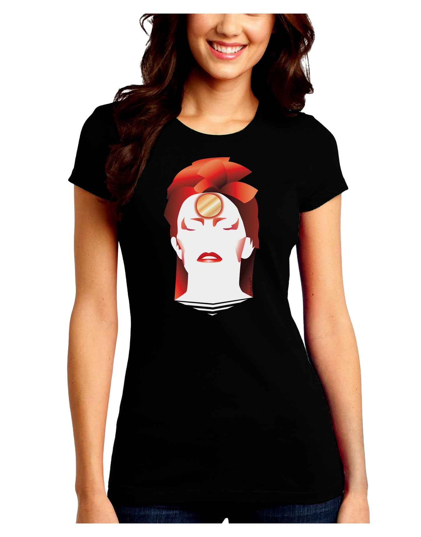 The Zig Juniors Petite Crew Dark T-Shirt-T-Shirts Juniors Tops-TooLoud-Black-Juniors Fitted Small-Davson Sales