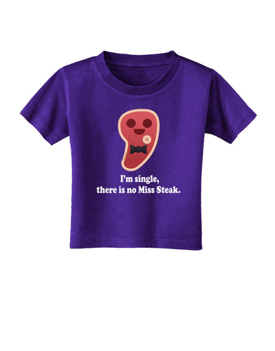 There Is No Miss Steak Toddler T-Shirt Dark by TooLoud-Toddler T-Shirt-TooLoud-Purple-2T-Davson Sales