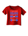 These Colors Don't Run But I Do - Patriotic Workout Infant T-Shirt Dark-Infant T-Shirt-TooLoud-Red-06-Months-Davson Sales