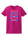 These Colors Don't Run But I Do - Patriotic Workout Womens Dark T-Shirt-TooLoud-Hot-Pink-Small-Davson Sales