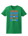 These Colors Don't Run But I Do - Patriotic Workout Womens Dark T-Shirt-TooLoud-Kelly-Green-X-Small-Davson Sales