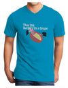 They Did Surgery On a Grape Adult Dark V-Neck T-Shirt by TooLoud-TooLoud-Turquoise-Small-Davson Sales