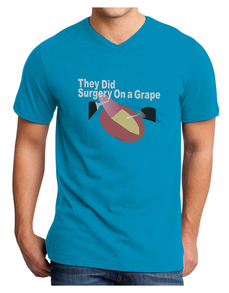 They Did Surgery On a Grape Adult Dark V-Neck T-Shirt by TooLoud-TooLoud-Black-Small-Davson Sales