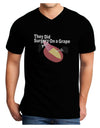 They Did Surgery On a Grape Adult Dark V-Neck T-Shirt by TooLoud-TooLoud-Black-Small-Davson Sales