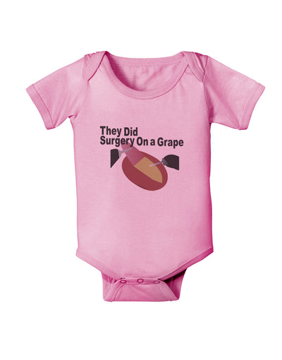 They Did Surgery On a Grape Baby Romper Bodysuit by TooLoud-TooLoud-Pink-06-Months-Davson Sales