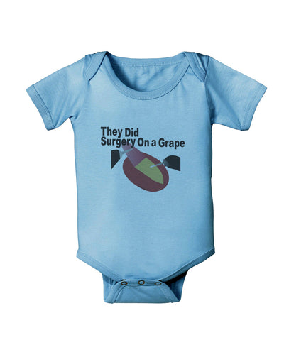 They Did Surgery On a Grape Baby Romper Bodysuit by TooLoud-TooLoud-LightBlue-06-Months-Davson Sales