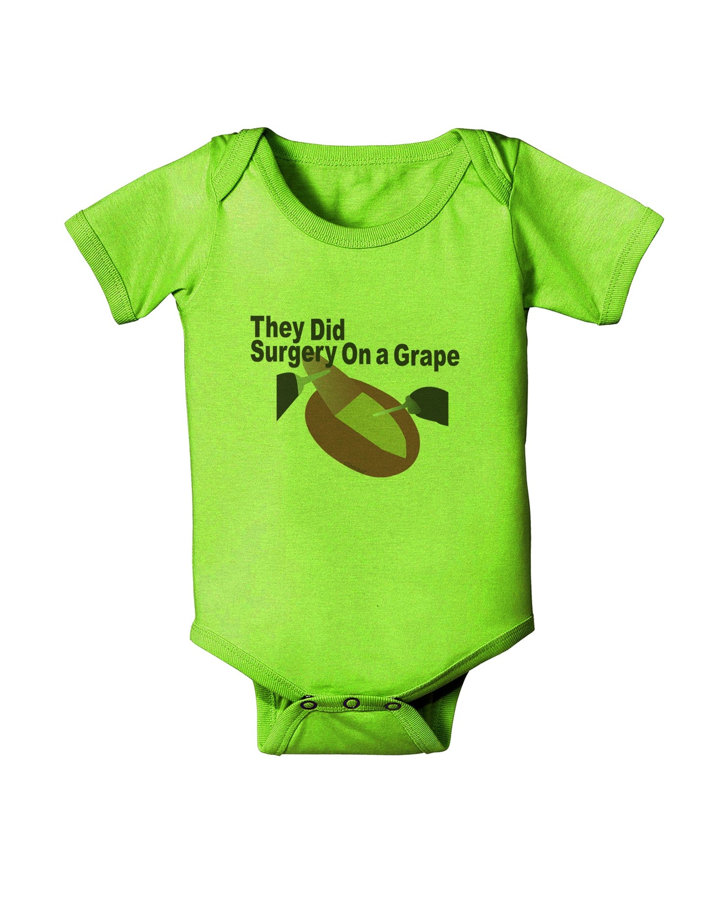 They Did Surgery On a Grape Baby Romper Bodysuit by TooLoud-TooLoud-Lime-06-Months-Davson Sales