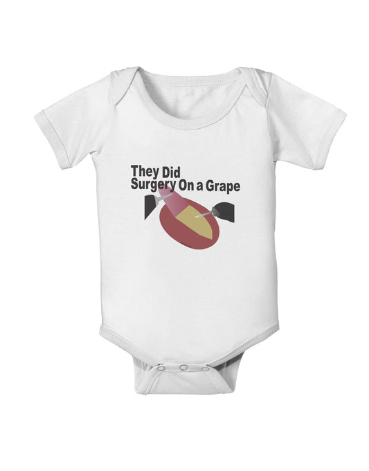 They Did Surgery On a Grape Baby Romper Bodysuit by TooLoud-TooLoud-White-06-Months-Davson Sales
