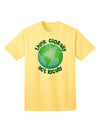 Think Globally Act Locally - Globe Adult T-Shirt-Mens T-Shirt-TooLoud-Yellow-Small-Davson Sales