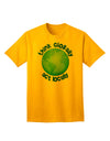 Think Globally Act Locally - Globe Adult T-Shirt-Mens T-Shirt-TooLoud-Gold-Small-Davson Sales