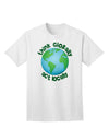 Think Globally Act Locally - Globe Adult T-Shirt-Mens T-Shirt-TooLoud-White-Small-Davson Sales