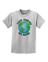 Think Globally Act Locally - Globe Childrens T-Shirt-Childrens T-Shirt-TooLoud-AshGray-X-Small-Davson Sales