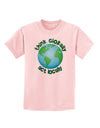 Think Globally Act Locally - Globe Childrens T-Shirt-Childrens T-Shirt-TooLoud-PalePink-X-Small-Davson Sales