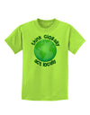 Think Globally Act Locally - Globe Childrens T-Shirt-Childrens T-Shirt-TooLoud-Lime-Green-X-Small-Davson Sales