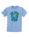 Think Globally Act Locally - Globe Childrens T-Shirt-Childrens T-Shirt-TooLoud-Light-Blue-X-Small-Davson Sales