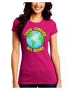 Think Globally Act Locally - Globe Juniors Crew Dark T-Shirt-T-Shirts Juniors Tops-TooLoud-Hot-Pink-Juniors Fitted Small-Davson Sales