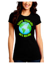 Think Globally Act Locally - Globe Juniors Crew Dark T-Shirt-T-Shirts Juniors Tops-TooLoud-Black-Juniors Fitted Small-Davson Sales