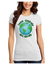 Think Globally Act Locally - Globe Juniors T-Shirt-Womens Juniors T-Shirt-TooLoud-White-Juniors Fitted X-Small-Davson Sales