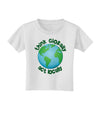 Think Globally Act Locally - Globe Toddler T-Shirt-Toddler T-Shirt-TooLoud-White-2T-Davson Sales