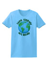 Think Globally Act Locally - Globe Womens T-Shirt-Womens T-Shirt-TooLoud-Aquatic-Blue-X-Small-Davson Sales