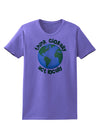 Think Globally Act Locally - Globe Womens T-Shirt-Womens T-Shirt-TooLoud-Violet-X-Small-Davson Sales