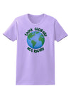 Think Globally Act Locally - Globe Womens T-Shirt-Womens T-Shirt-TooLoud-Lavender-X-Small-Davson Sales