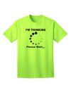 Thinking Please Wait Adult T-Shirt-unisex t-shirt-TooLoud-Neon-Green-Small-Davson Sales