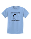 Thinking Please Wait Childrens T-Shirt-Childrens T-Shirt-TooLoud-Light-Blue-X-Small-Davson Sales