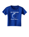 Thinking Please Wait Toddler T-Shirt Dark-Toddler T-Shirt-TooLoud-Royal-Blue-2T-Davson Sales