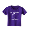 Thinking Please Wait Toddler T-Shirt Dark-Toddler T-Shirt-TooLoud-Purple-2T-Davson Sales