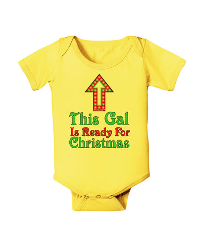 This Gal Is Ready For Christmas Baby Romper Bodysuit-Baby Romper-TooLoud-Yellow-06-Months-Davson Sales