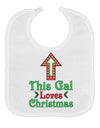 This Gal Loves Christmas Cute Baby Bib