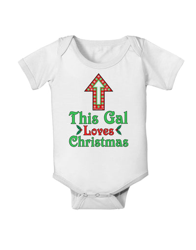 This Gal Loves Christmas Cute Baby Romper Bodysuit-Baby Romper-TooLoud-White-06-Months-Davson Sales