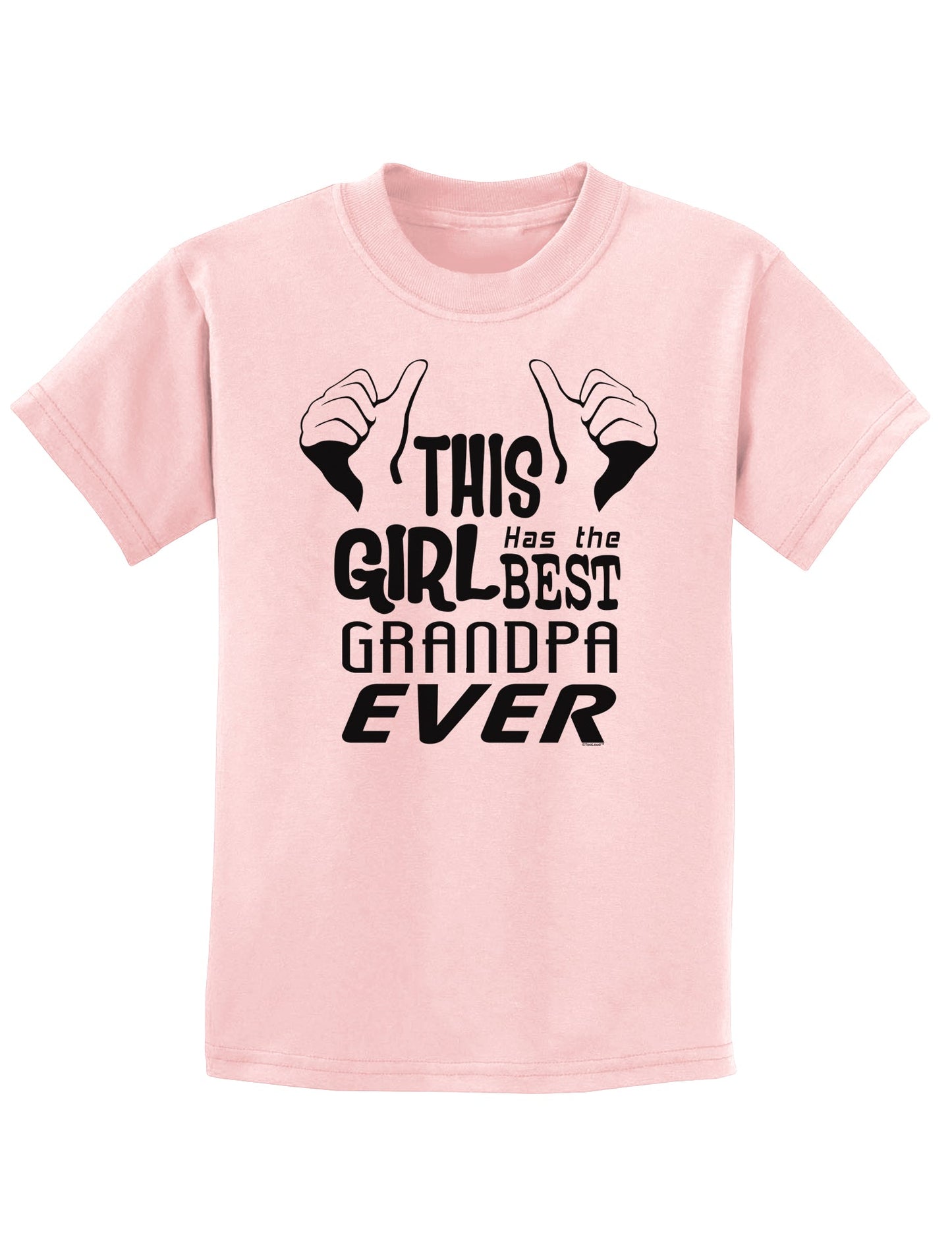 This Girl Has The Best Grandpa Ever Childrens T-Shirt-Childrens T-Shirt-TooLoud-PalePink-X-Small-Davson Sales