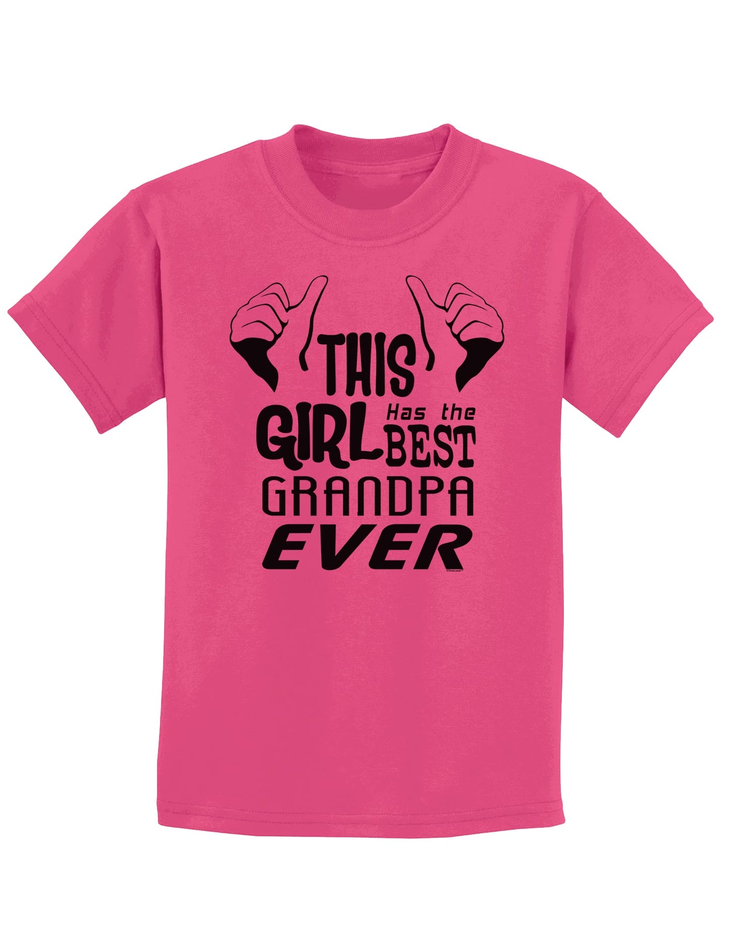 This Girl Has The Best Grandpa Ever Childrens T-Shirt-Childrens T-Shirt-TooLoud-Sangria-X-Small-Davson Sales