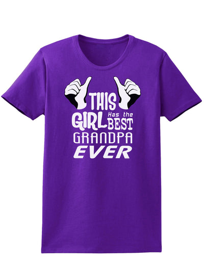 This Girl Has The Best Grandpa Ever Womens Dark T-Shirt-TooLoud-Purple-X-Small-Davson Sales