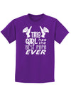 This Girl Has the Best Papa Ever Childrens Dark T-Shirt-Childrens T-Shirt-TooLoud-Purple-X-Small-Davson Sales