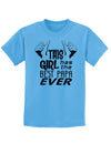 This Girl Has the Best Papa Ever Childrens T-Shirt-Childrens T-Shirt-TooLoud-Aquatic-Blue-X-Small-Davson Sales