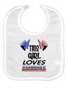 This Girl Loves America Baby Bib