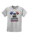 This Girl Loves America Childrens T-Shirt-Childrens T-Shirt-TooLoud-AshGray-X-Small-Davson Sales