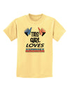 This Girl Loves America Childrens T-Shirt-Childrens T-Shirt-TooLoud-Daffodil-Yellow-X-Small-Davson Sales